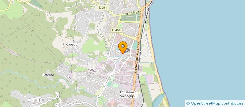 localisation de l'entreprise CASAPROM à BASTIA