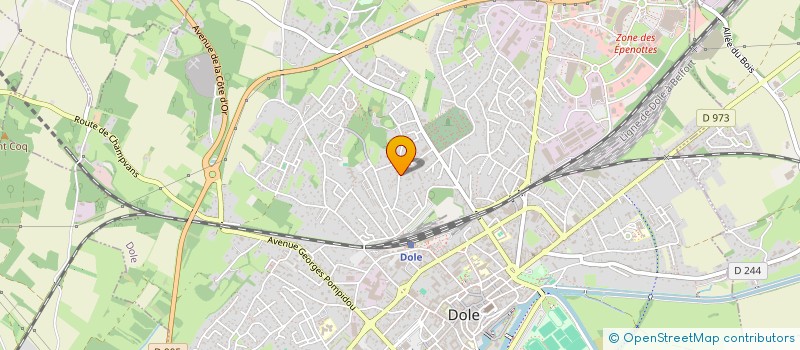 localisation de l'entreprise CASARE à DOLE