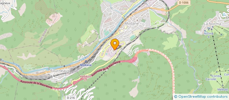 localisation de l'entreprise CASARIN ET FILS  MODANE