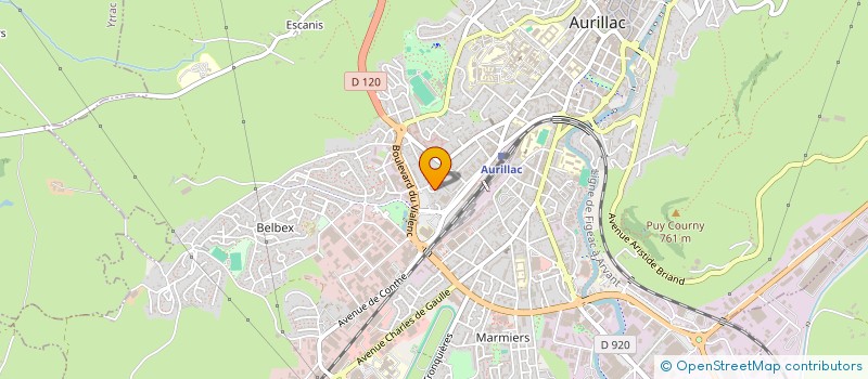 localisation de l'entreprise CASAROSA à AURILLAC