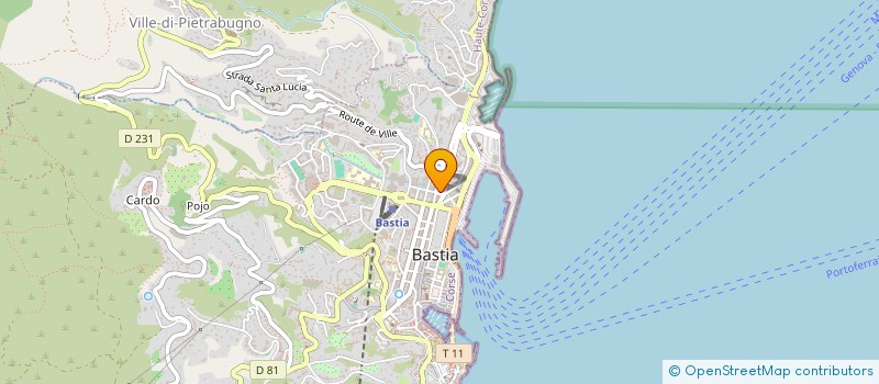 localisation de l'entreprise CASASARI7 à BASTIA