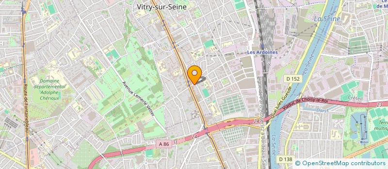 localisation de l'entreprise CASATOVA à VITRY-SUR-SEINE