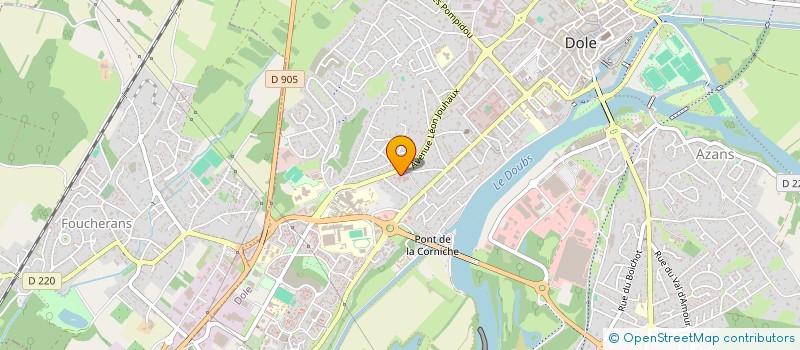 localisation de l'entreprise CASAUX à DOLE
