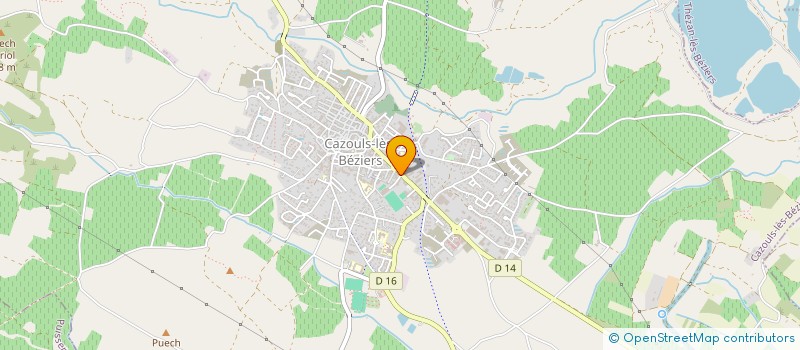 localisation de l'entreprise CASAVI  CAZOULS-LES-BEZIERS