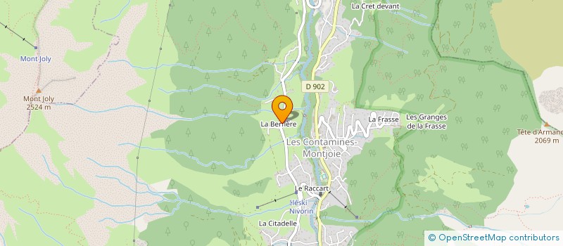 localisation de l'entreprise CASAZERUBIA  LES CONTAMINES-MONTJOIE