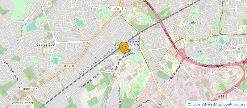 localisation de l'entreprise CASBAS  PESSAC