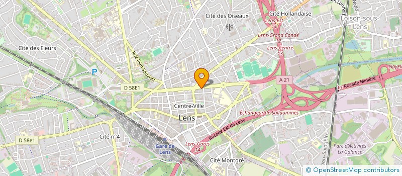 localisation de l'entreprise CASBO  LENS