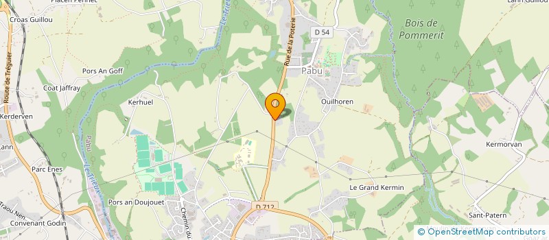 localisation de l'entreprise CASC  PABU