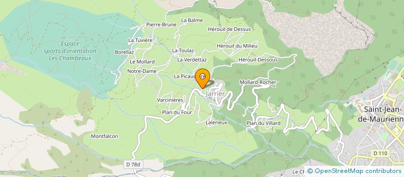 localisation de l'entreprise CASCADE  LA TOUR-EN-MAURIENNE