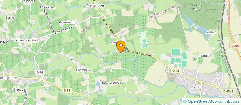 localisation de l'entreprise CASCADE 61  ARNAS