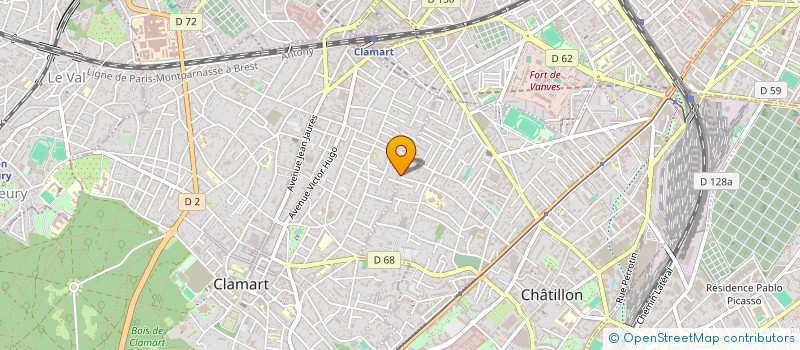 localisation de l'entreprise CASCADE  CLAMART