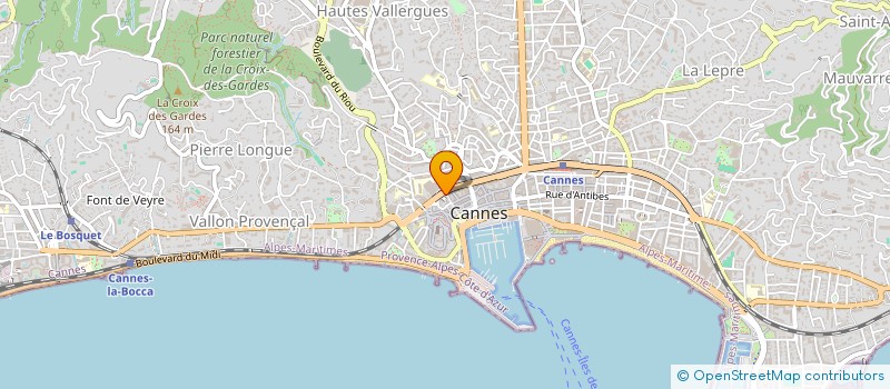 localisation de l'entreprise CASCADE à CANNES