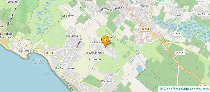 localisation de l'entreprise CASCADE  DOLUS-D'OLERON