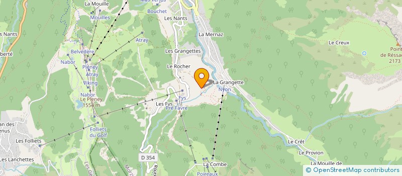 localisation de l'entreprise CASCADE AVENTURE à MORZINE