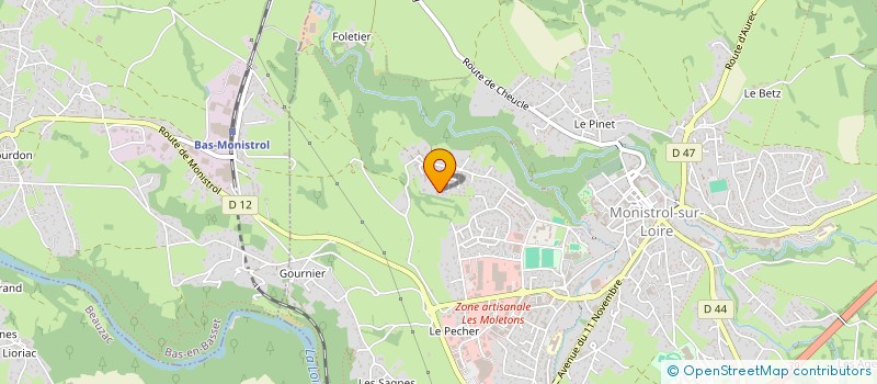 localisation de l'entreprise CASCADE IMMO  MONISTROL-SUR-LOIRE