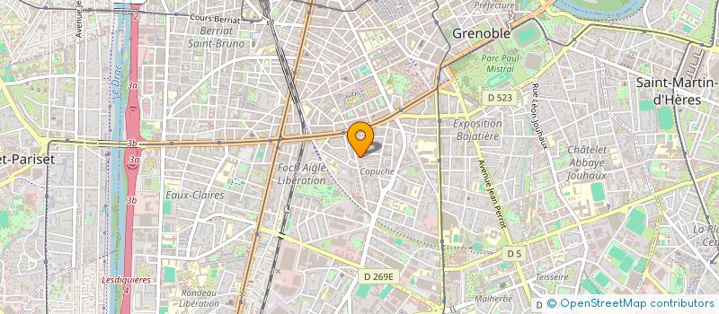 localisation de l'entreprise CASCADE MUSIC à GRENOBLE