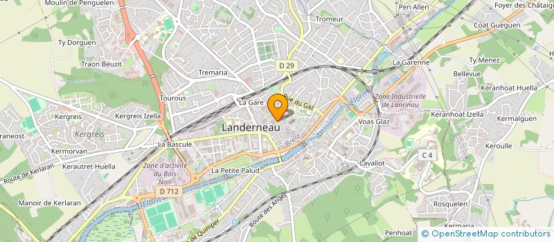 localisation de l'entreprise CASCEM à LANDERNEAU