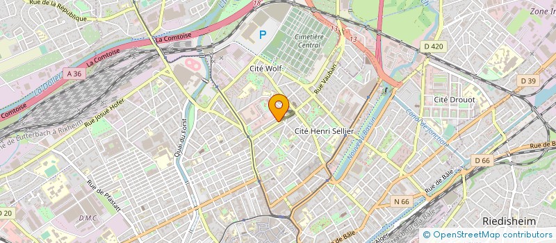 localisation de l'entreprise CASCH  MULHOUSE