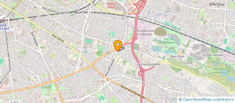 localisation de l'entreprise CASCLAA COMITE D'ACTIONS POUR STERILISATION DES CHATS LIBRES D'ANGERS ET AGGLOMERATION à ANGERS