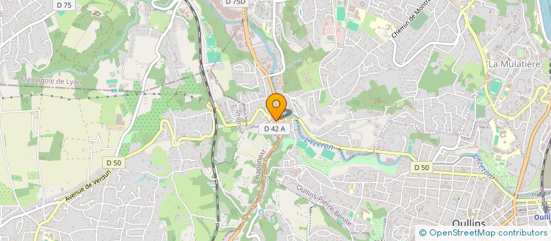 localisation de l'entreprise CASCOL ATHLETISME à OULLINS-PIERRE-BENITE