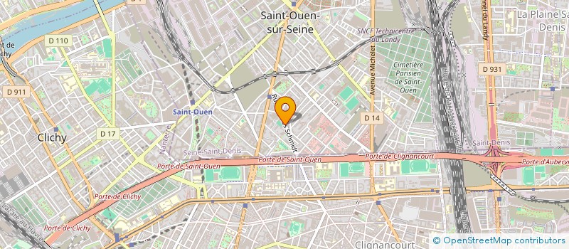 localisation de l'entreprise CASE à SAINT-OUEN-SUR-SEINE