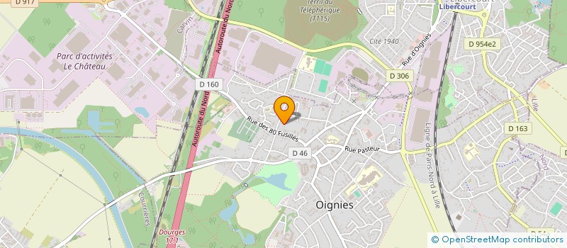 localisation de l'entreprise CASE A CIANE  OIGNIES