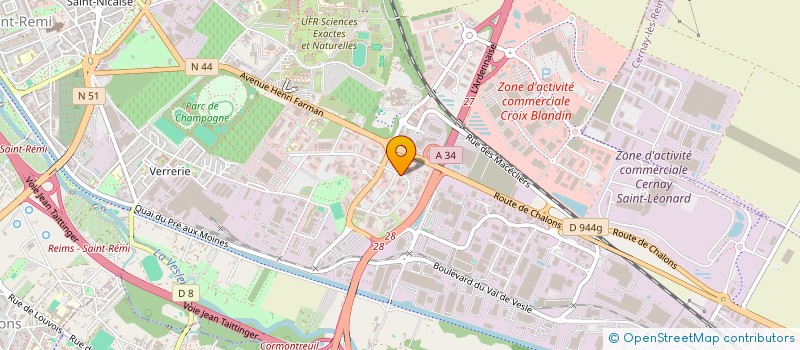 localisation de l'entreprise CASE A FAIRE  REIMS