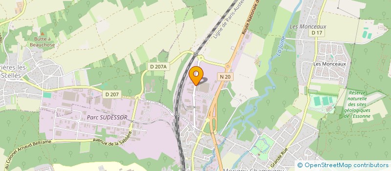 localisation de l'entreprise CASE FRANCE NSO  MORIGNY-CHAMPIGNY