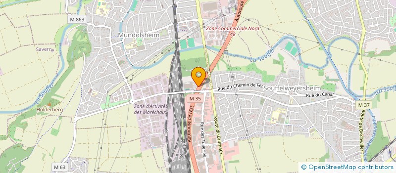 localisation de l'entreprise CASEA  MUNDOLSHEIM