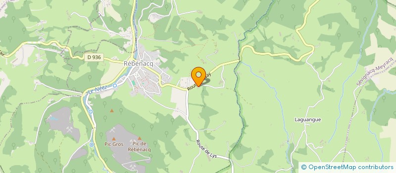 localisation de l'entreprise CASEBAT  REBENACQ