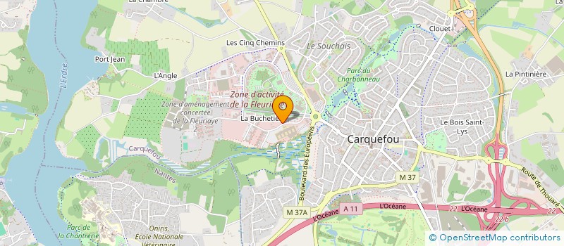 localisation de l'entreprise CASEDI à CARQUEFOU