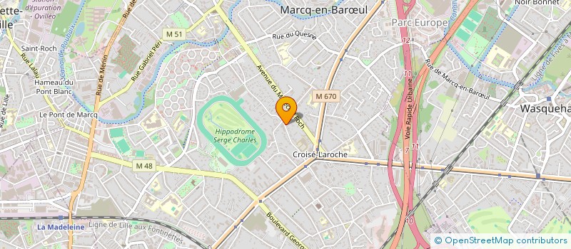 localisation de l'entreprise CASEG INVEST à MARCQ-EN-BARŒUL
