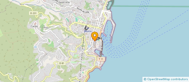 localisation de l'entreprise CASELLU à BASTIA