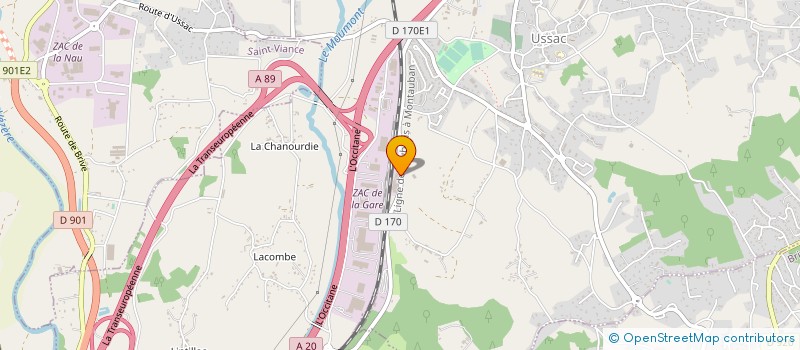 localisation de l'entreprise CASEM 19 à DONZENAC