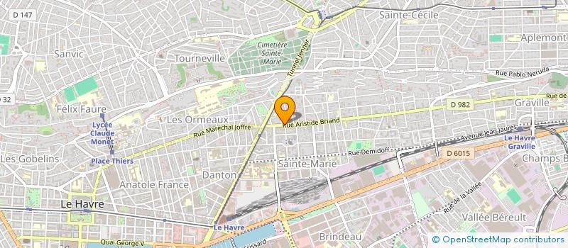 localisation de l'entreprise CASENTBON  LE HAVRE