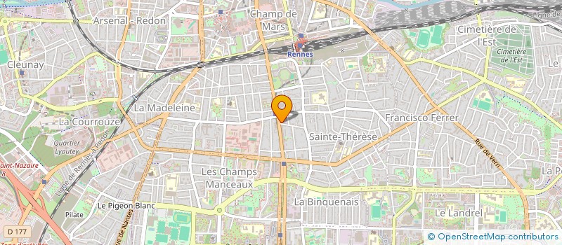 localisation de l'entreprise CASERNE LORETTE  RENNES