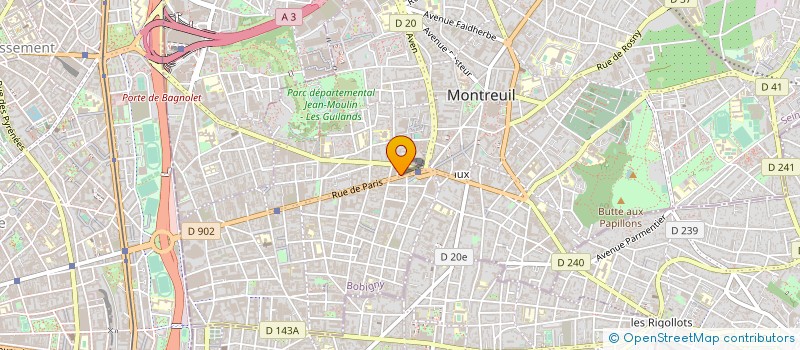 localisation de l'entreprise CASEY'S à MONTREUIL