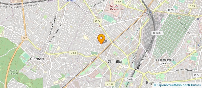 localisation de l'entreprise CASG  CHATILLON