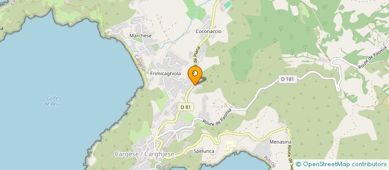 localisation de l'entreprise CASGIU ANGELETTI à CARGESE