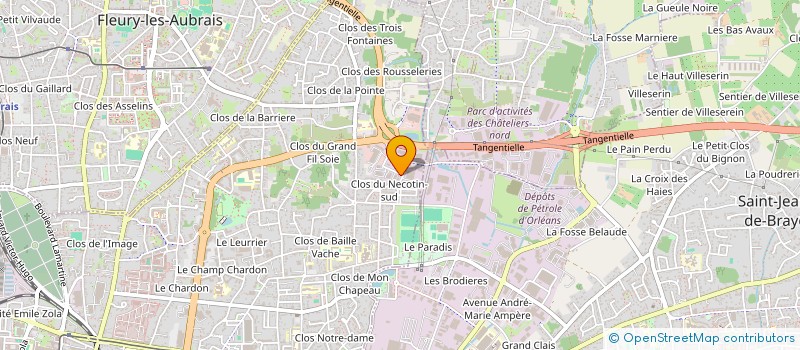 localisation de l'entreprise CASGRENS-LEFORT à ORLEANS