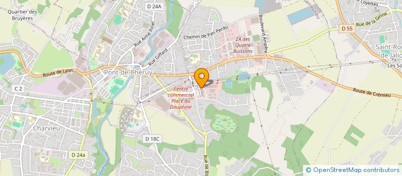 localisation de l'entreprise CASH 38 à TIGNIEU-JAMEYZIEU