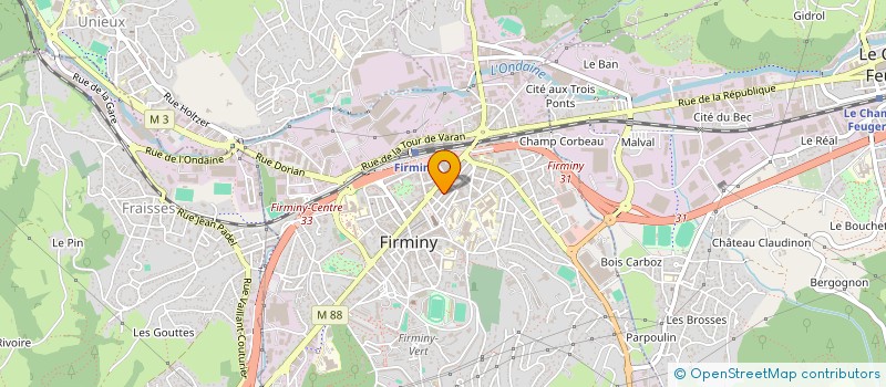 localisation de l'entreprise CASH 42  FIRMINY