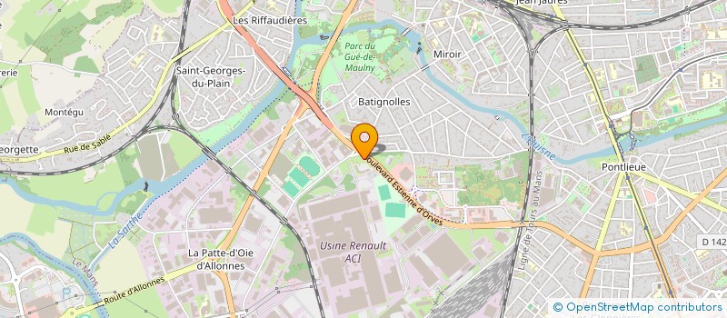 localisation de l'entreprise CASH 72 à BEAULIEU-SUR-OUDON