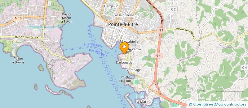 localisation de l'entreprise CASH A BONS PRIX à POINTE-A-PITRE