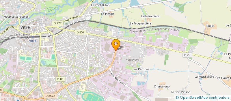 localisation de l'entreprise CASH ALLO à VITRE