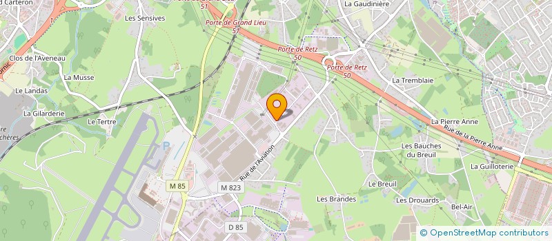 localisation de l'entreprise CASH BOISSONS BRUAY  BOUGUENAIS