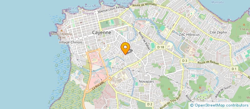 localisation de l'entreprise CASH BUSINESS à CAYENNE