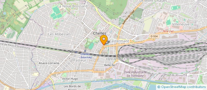 localisation de l'entreprise CASH CAR  CHELLES