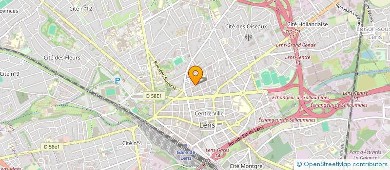 localisation de l'entreprise CASH-CONSEIL-ARTOIS  LENS