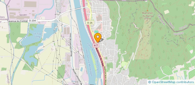 localisation de l'entreprise CASH DESTOCK  BOLLENE